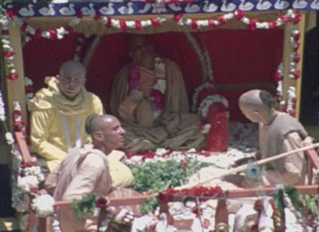 27 июня 1971 года, Шрила Прабхупада на Ратха-ятре в Сан-Франциско