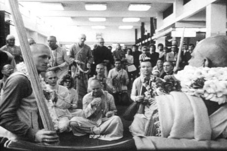 Встреча Шрилы Прабхупады в аэропорту Сиднея 12 февраля 1973г.